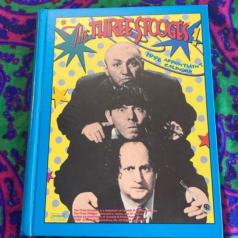 The Three Stooges 1998 Appointment Calendar Collectors Vintage